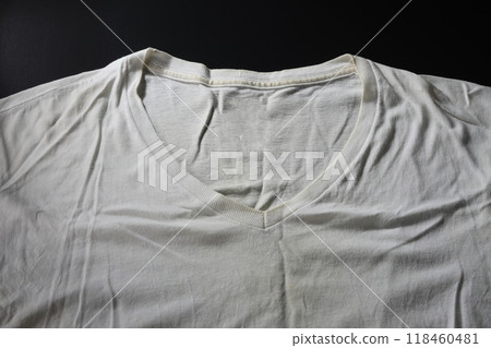 Yellowing, stains, and wrinkles on shirts Yellowing, stains, and wrinkles on shirts 118460481