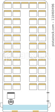 簡單的觀光巴士座位圖素材 簡單的觀光巴士座位圖素材 118460496