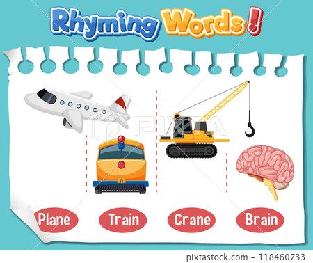 Rhyming Words for Kids Rhyming Words for Kids 118460733