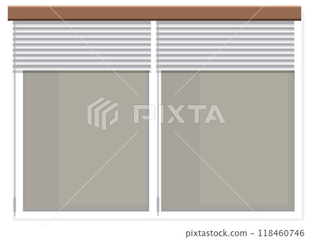 Modern Window Blinds Illustration Modern Window Blinds Illustration 118460746