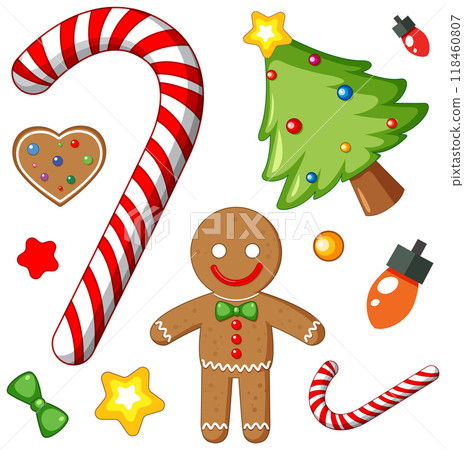 Festive Christmas Holiday Elements Festive Christmas Holiday Elements 118460807