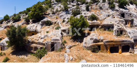 Tombs of necropolis in ancient site of Limyra 118461496