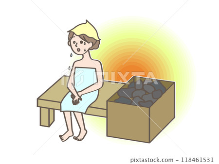 進入桑拿的女人 118461531