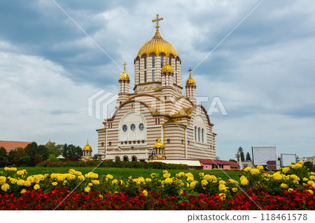 Image of cathedral of St. John the Baptist in Fagaras Image of cathedral of St. John the Baptist in Fagaras 118461578
