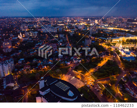 Russian city Voronezh in illumination 118462233