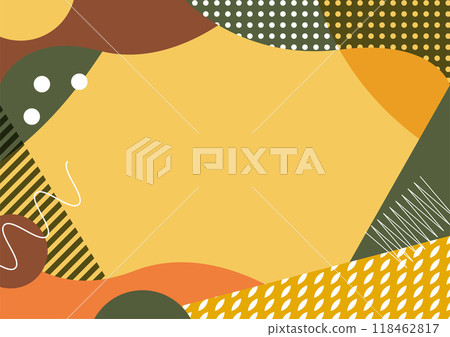 Japanese modern frame background material-Autumn flavors 118462817