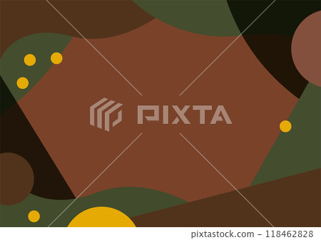 日本現代畫框背景素材-秋天的咖啡館 日本現代畫框背景素材-秋天的咖啡館 118462828