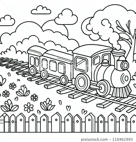 火車著色書 118462993