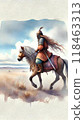 Horseback riding peoples of Central Asia 118463313
