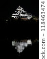 Okayama castle at night 118463474