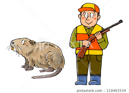 Hunter and Nutria 118463534
