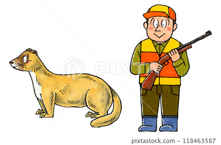 The Hunter and the Weasel The Hunter and the Weasel 118463587