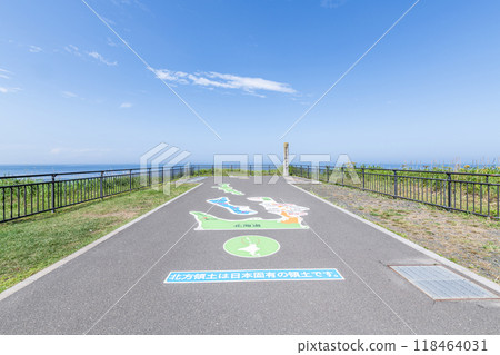 Summer scenery of Cape Nosappu, the easternmost point of the mainland in Nemuro, Hokkaido 118464031