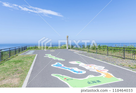 Summer scenery of Cape Nosappu, the easternmost point of the mainland in Nemuro, Hokkaido Summer scenery of Cape Nosappu, the easternmost point of the mainland in Nemuro, Hokkaido 118464033