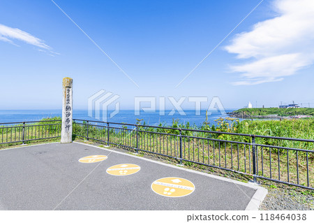 Summer scenery of Cape Nosappu, the easternmost point of the mainland in Nemuro, Hokkaido Summer scenery of Cape Nosappu, the easternmost point of the mainland in Nemuro, Hokkaido 118464038