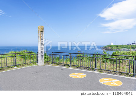 Summer scenery of Cape Nosappu, the easternmost point of the mainland in Nemuro, Hokkaido Summer scenery of Cape Nosappu, the easternmost point of the mainland in Nemuro, Hokkaido 118464041