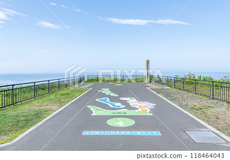 Summer scenery of Cape Nosappu, the easternmost point of the mainland in Nemuro, Hokkaido Summer scenery of Cape Nosappu, the easternmost point of the mainland in Nemuro, Hokkaido 118464043