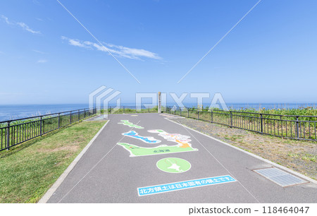 Summer scenery of Cape Nosappu, the easternmost point of the mainland in Nemuro, Hokkaido Summer scenery of Cape Nosappu, the easternmost point of the mainland in Nemuro, Hokkaido 118464047