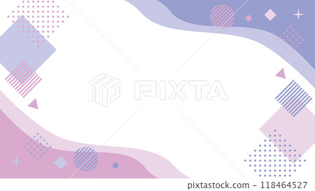抽象幾何框架紫色孟菲斯向量 118464527