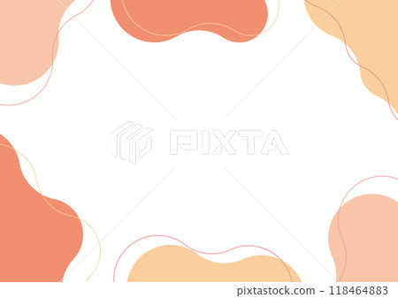 Abstract Shape Frame Orange 118464883