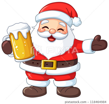 Santa with Beer 118464984