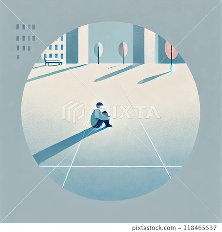 年輕人在大空間裡感到孤獨 118465537