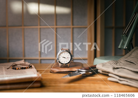cream men wristwatch cream men wristwatch 118465606