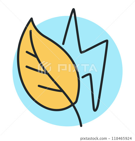 Ecology line art icon, nature and environment. Protection, planet care, natural recycling power. Vector ecology line art illustration Ecology line art icon, nature and environment. Protection, planet care, natural recycling power. Vector ecology line art illustration 118465924
