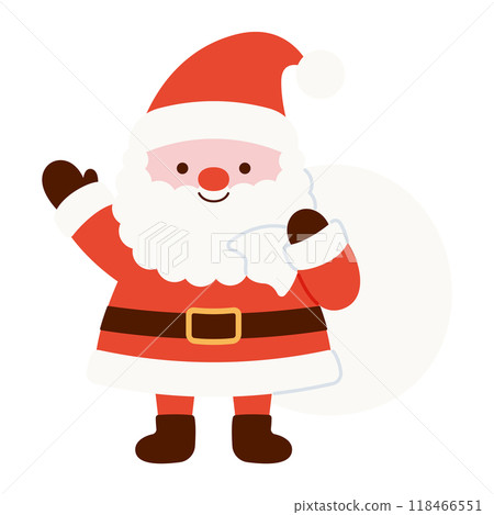 聖誕老人背著一袋禮物的插圖 聖誕老人背著一袋禮物的插圖 118466551