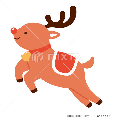 奔跑的馴鹿的插圖 118466558