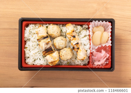 鹽烤雞肉串便當 118466601
