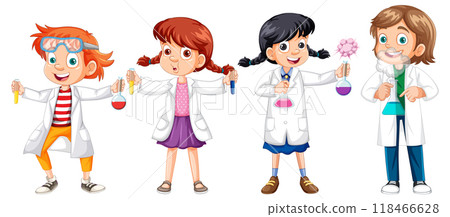 Kids Conducting Science Experiments 118466628