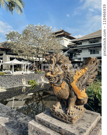 Traditional Balinese stone sculpture for outdoore decoration 118466939