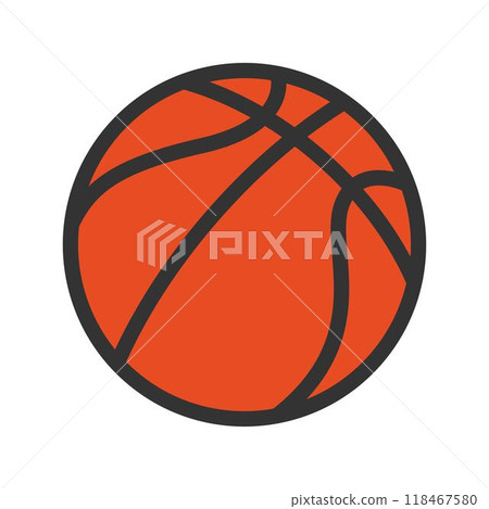 Basketball icon logo design 118467580