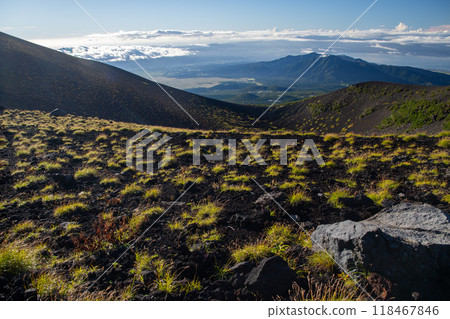 Mount Fuji's crater, Hoei No. 1 Crater Mount Fuji's crater, Hoei No. 1 Crater 118467846
