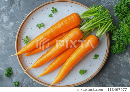 新鮮採摘的胡蘿蔔 118467977