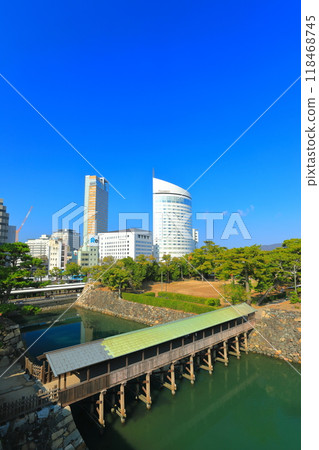 [Kagawa Prefecture] Sunport Takamatsu from Tamamo Park 118468745