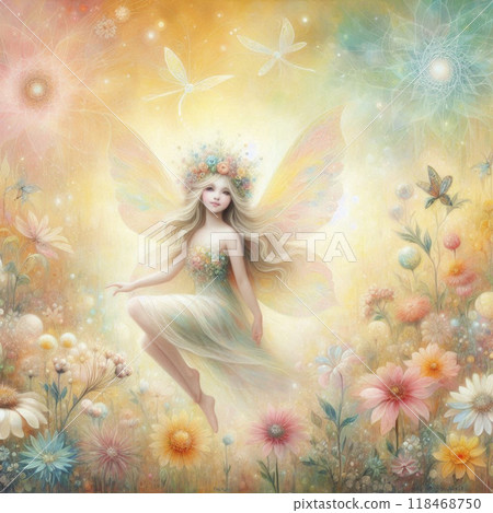 被花包圍的仙女 118468750
