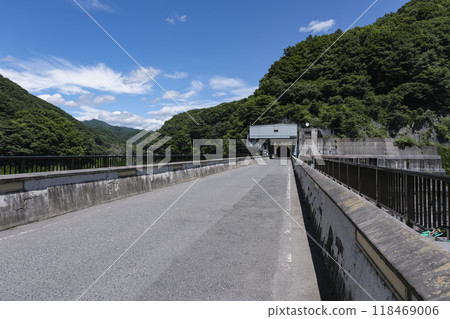 Sonohara Dam, a gravity dam in the Tone River system Sonohara Dam, a gravity dam in the Tone River system 118469006