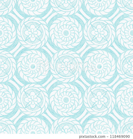 Abstract ornamental geometric seamless pattern 118469090
