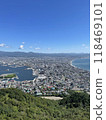 The Sea of Japan and the Pacific Ocean at Mount Hakodate 118469101