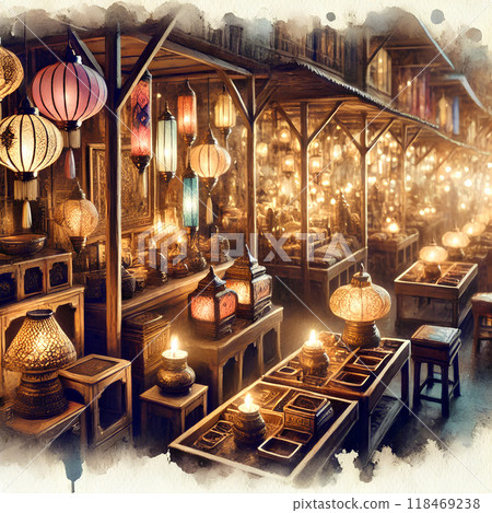 Asian Stalls and Exotic Lamps 2 118469238