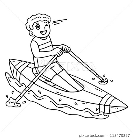 Rowing Oarsman in the Finish Position Isolated Rowing Oarsman in the Finish Position Isolated 118470257