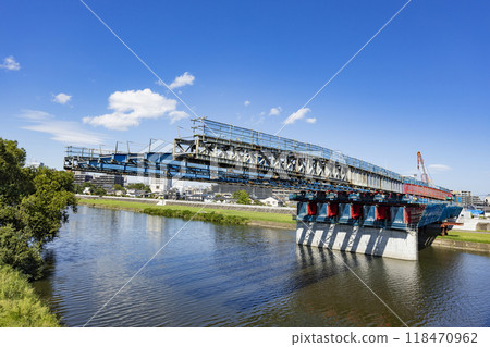 New bridge construction New bridge construction 118470962