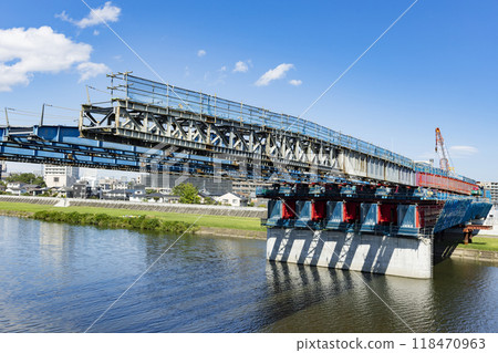 New bridge construction New bridge construction 118470963