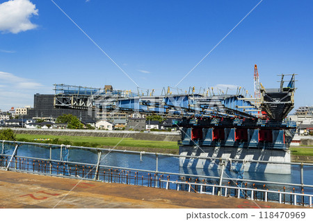 New bridge construction 118470969