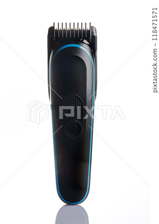 closeup of a black electric hair clipper 118471571