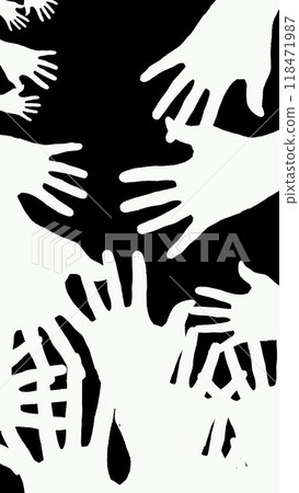 恐怖圖像：許多手印 118471987