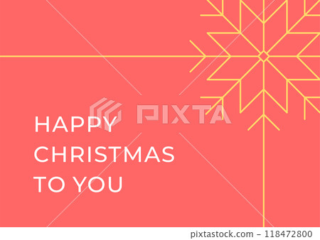 Happy winter holiday congratulations pink greeting card template golden ornamental snowflake vector Happy winter holiday congratulations pink greeting card template golden ornamental snowflake vector 118472800