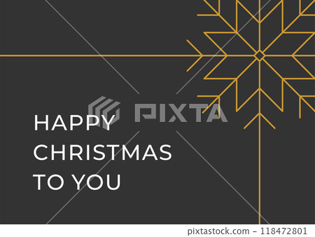 Black brutal Merry Christmas greeting card template golden ornamental snowflake vector Black brutal Merry Christmas greeting card template golden ornamental snowflake vector 118472801